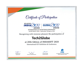 Certificate of Indiasoft Participation